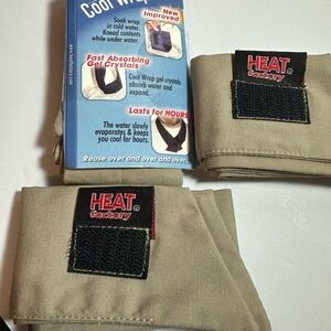 Heat Factory Cooling/Heating Wraps - Khaki Set with Hook-and-Loop